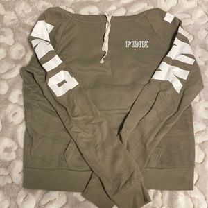 Olive Green PINK hoodie
